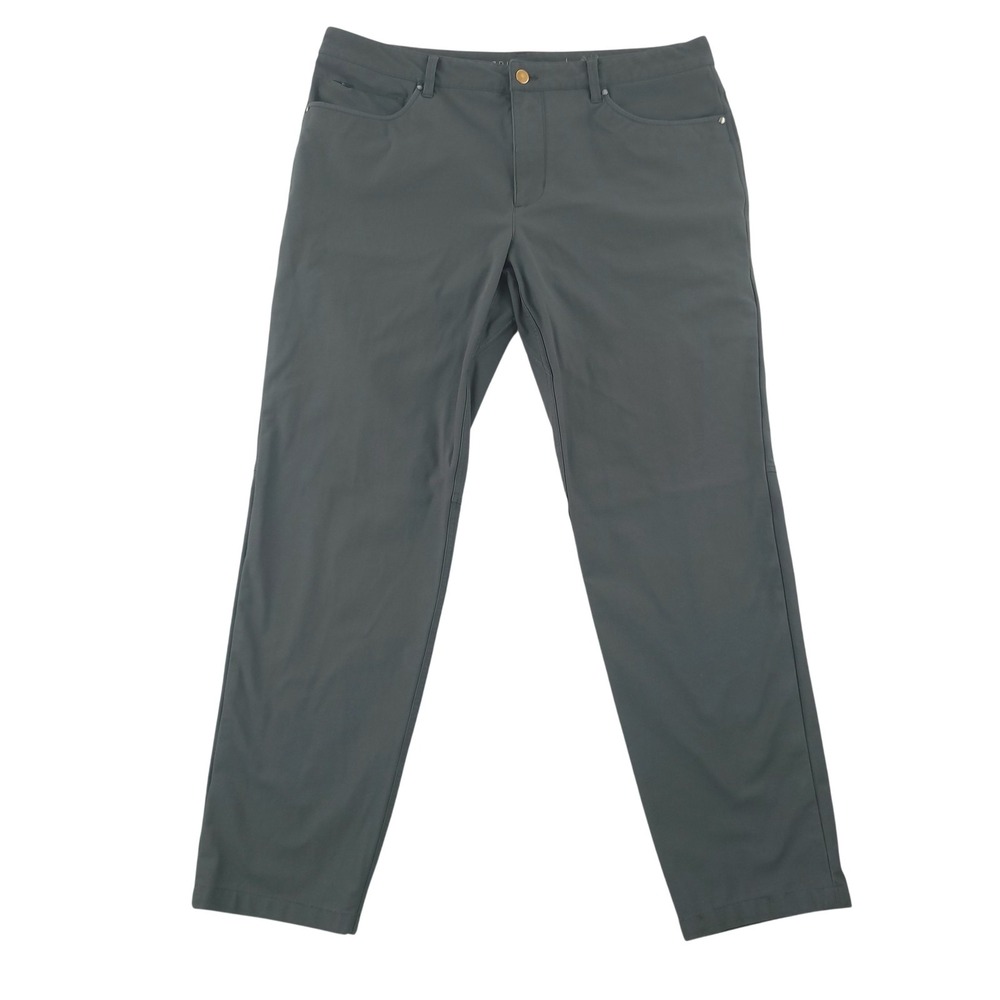 7 Diamonds Infinity Pants Mens 36x30 Gray Infinity Slim Fit Stretch Chino